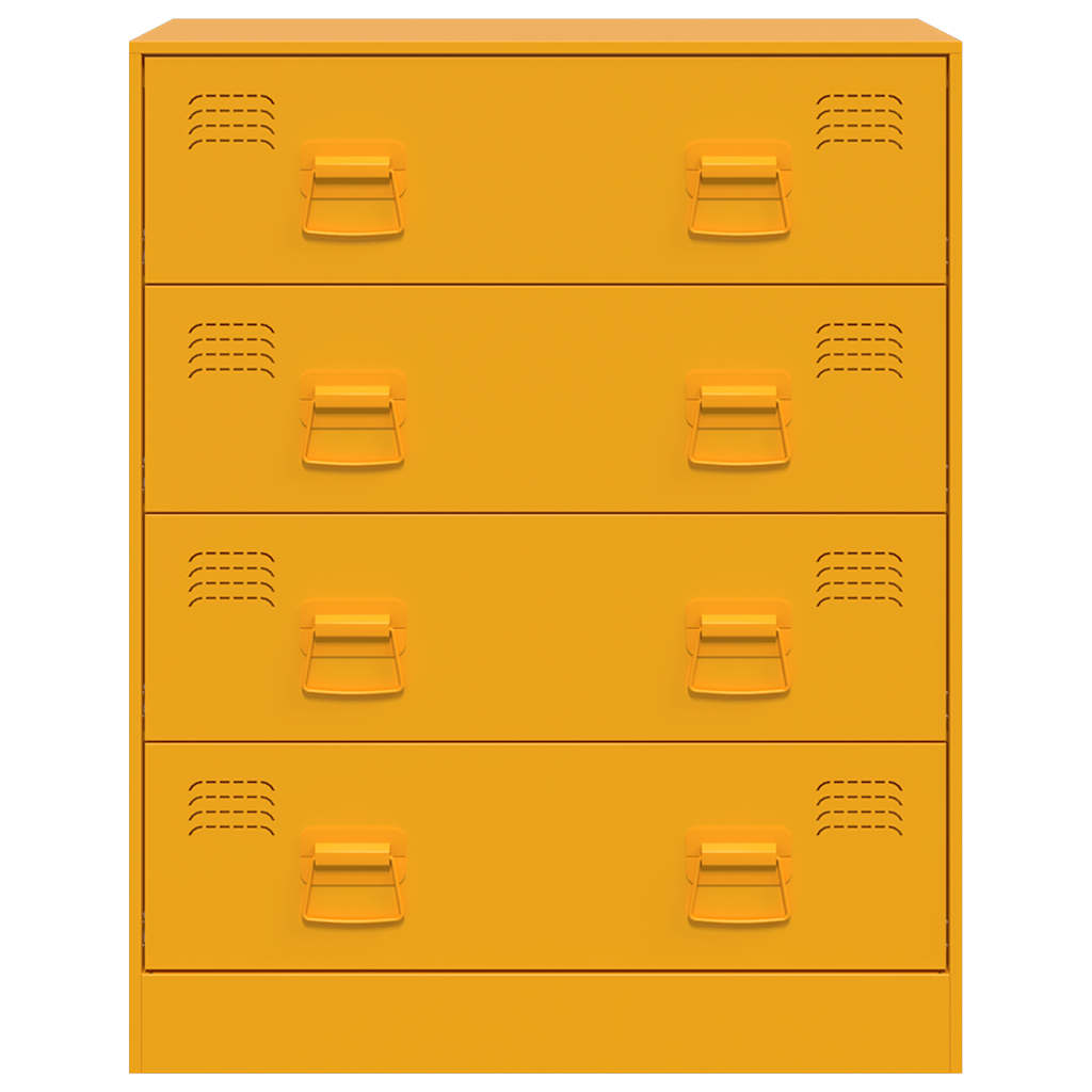 Sideboard Senfgelb 67x39x83 cm Stahl