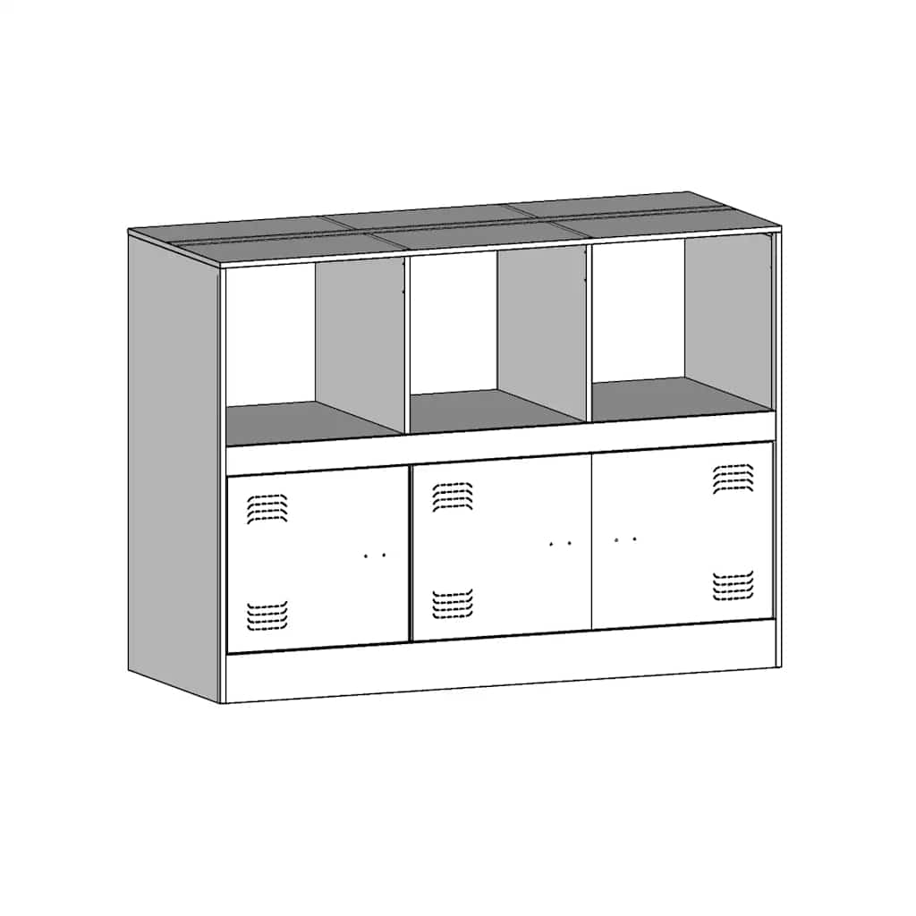 Sideboard Olivgrün 99x39x73 cm Stahl