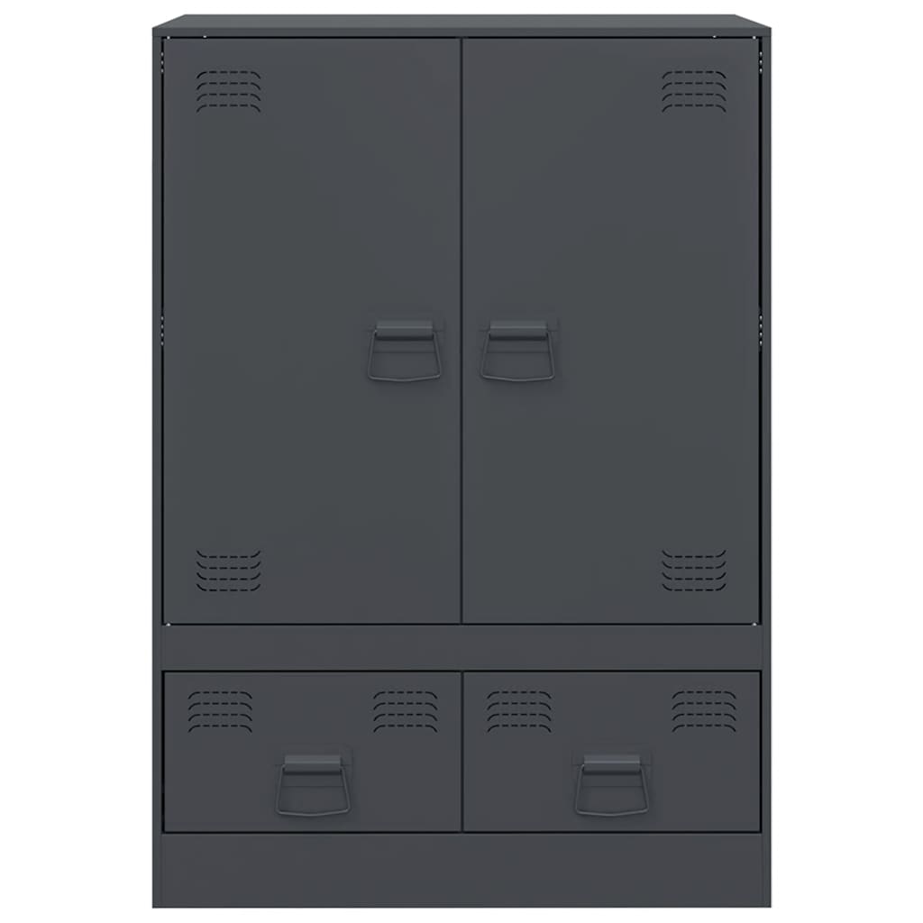 Highboard Anthrazit 67x39x95 cm Stahl