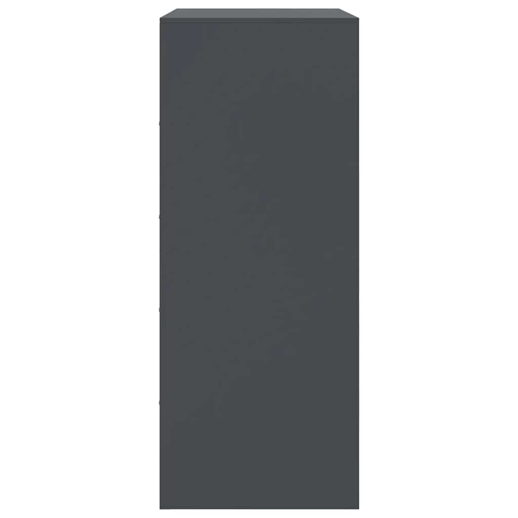 Highboard Anthrazit 67x39x95 cm Stahl