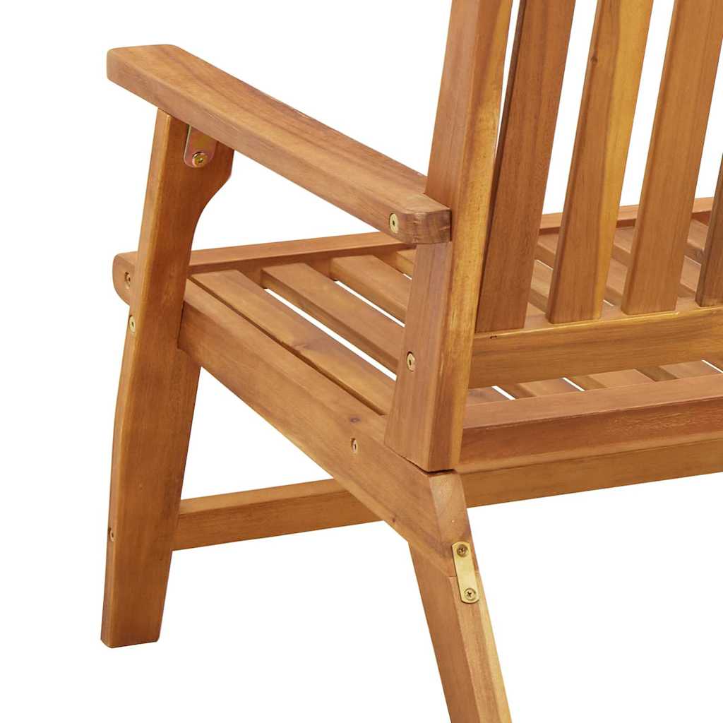 Outdoortisch-Set Braun Massives Akazienholz