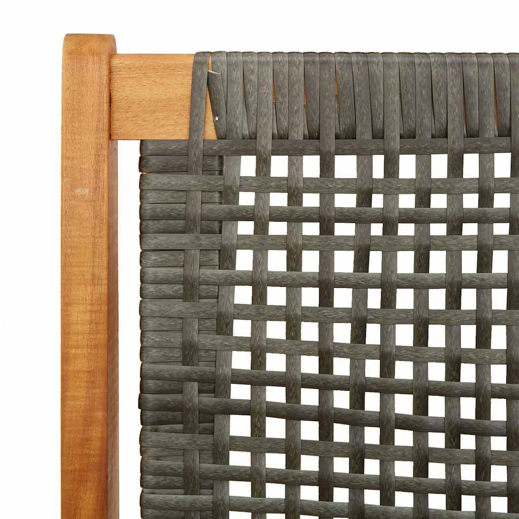 Gartenmöbel Grau 122 x 78 x 73cm Massivholz Akazie