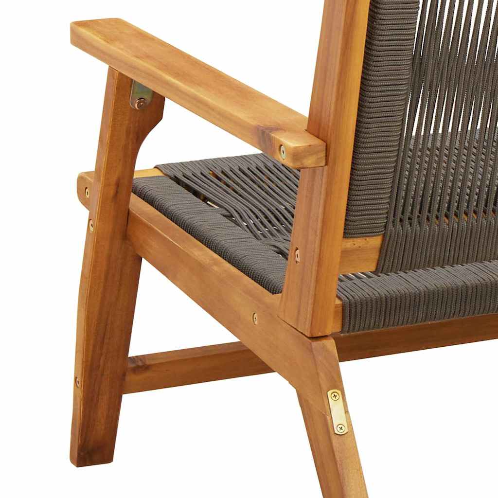 Gartenmöbel Grau 78 x 122 x 73cm Massivholz Akazie