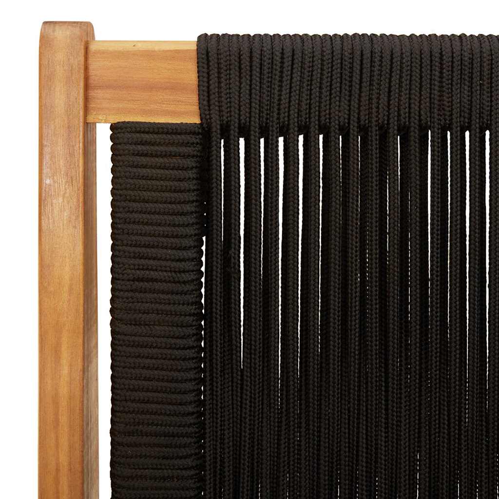 Gartenmöbel 2 pcs Schwarz 78 x 67 x 73cm Massivholz Akazie