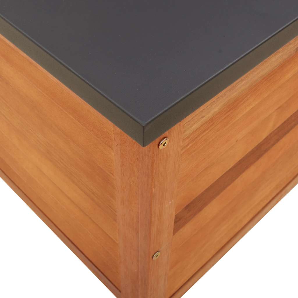 Gartenbox 60x50x55 cm Massivholz Eukalyptus