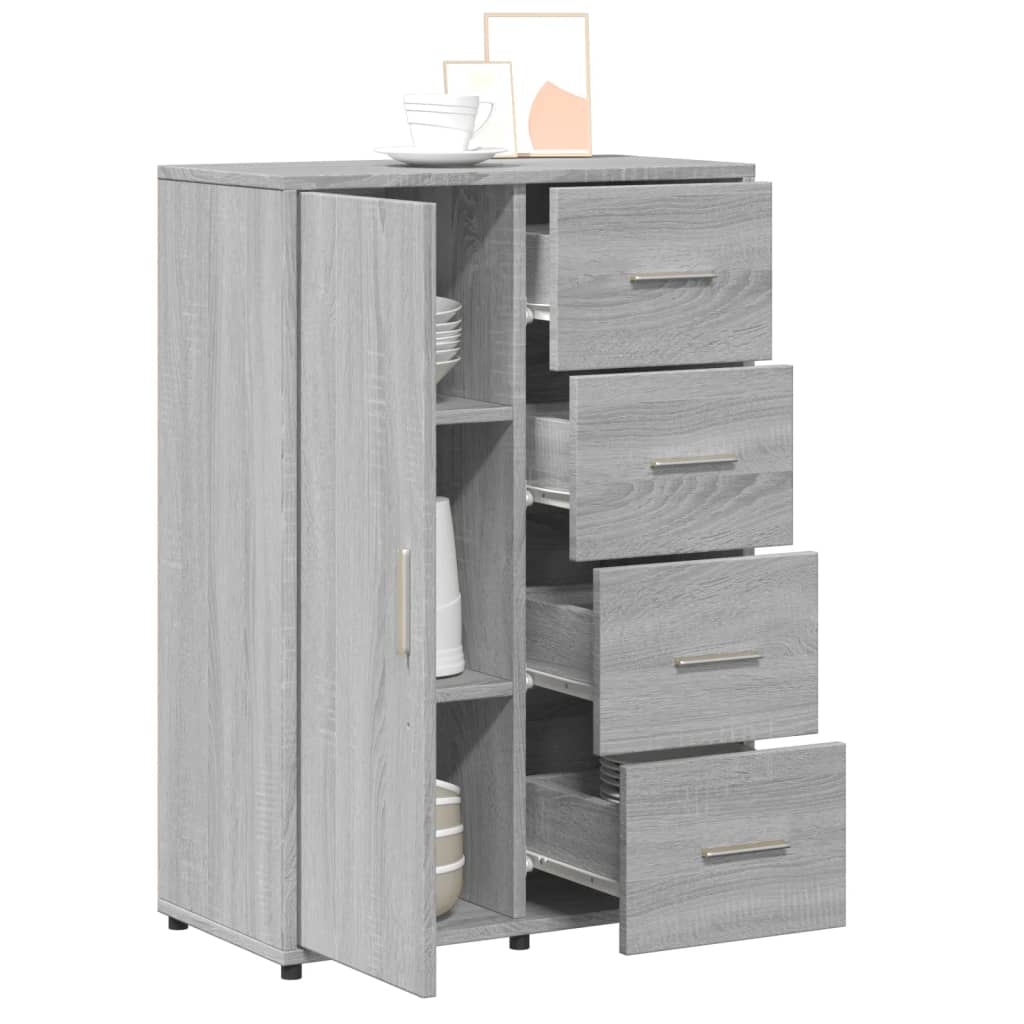 Sideboard Grau Sonoma 60x31x84 cm Holzwerkstoff