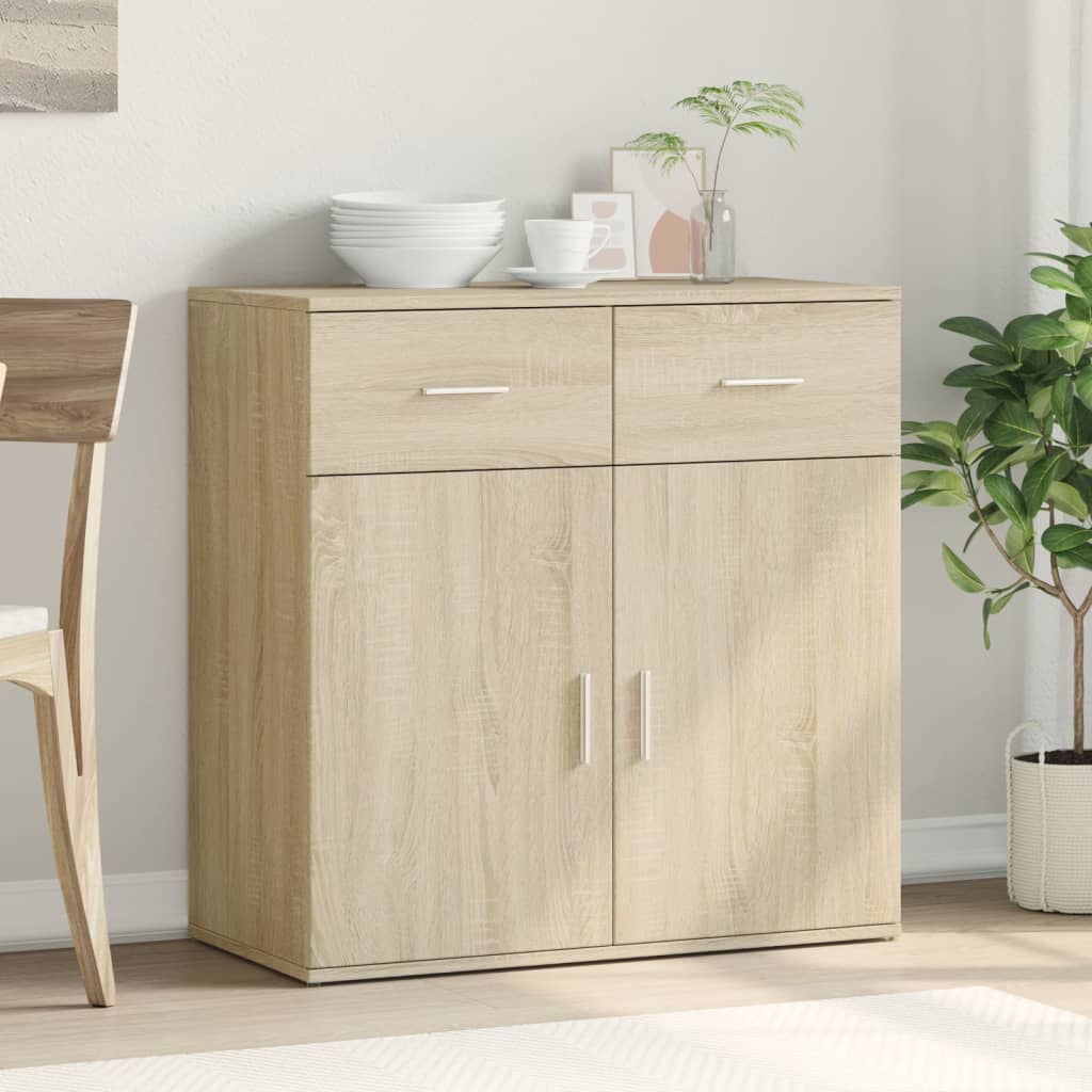 Sideboard Sonoma-Eiche 79x38x80 cm Holzwerkstoff