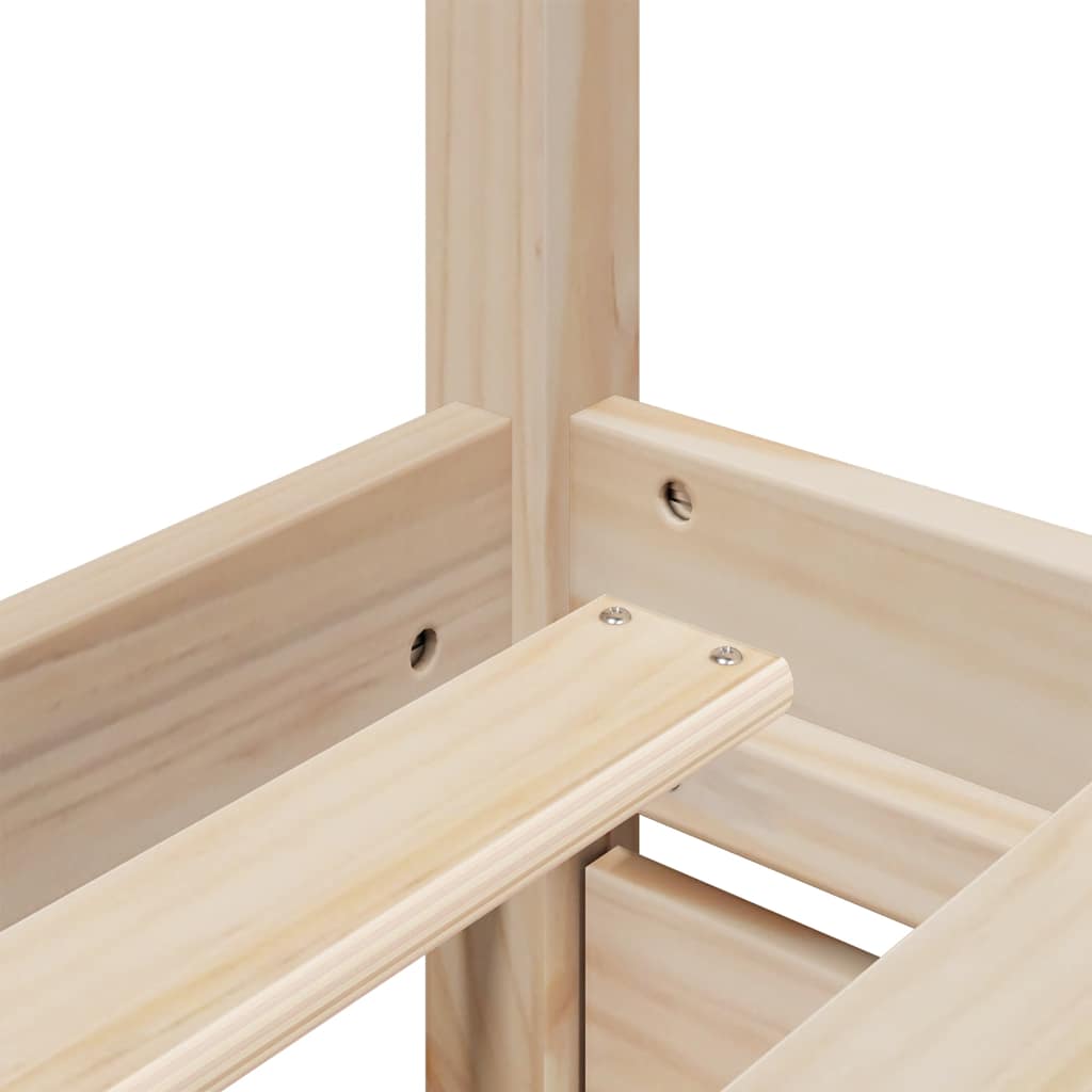 Massivholzbett ohne Matratze 100x200 cm Kiefernholz