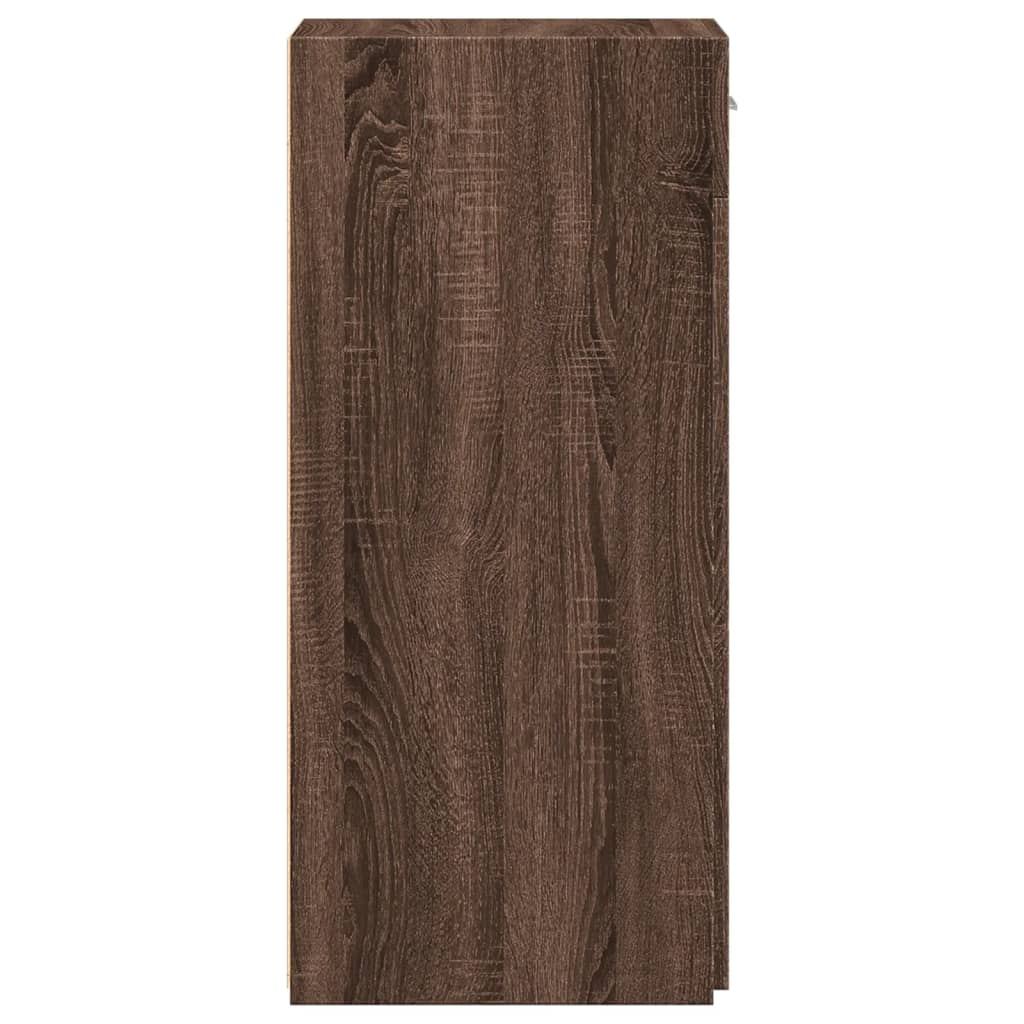 Sideboard Braun Eichen-Optik 40x42,5x93 cm Holzwerkstoff