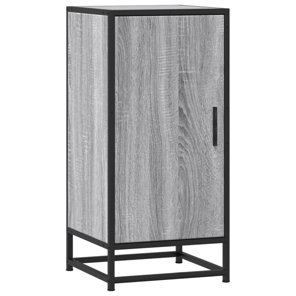 Sideboard Grau Sonoma 35,5x35x76 cm Holzwerkstoff und Metall