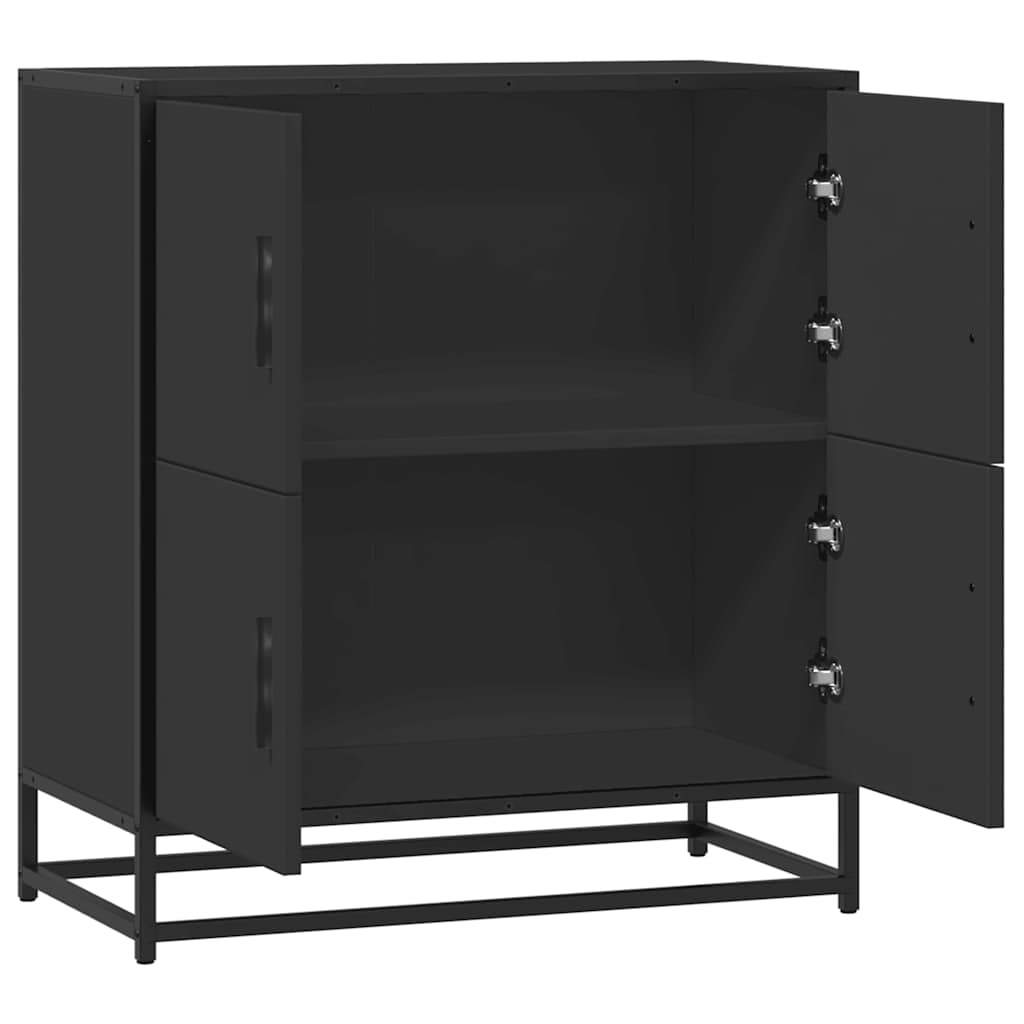 Sideboard Schwarz 68x35x76 cm Holzwerkstoff