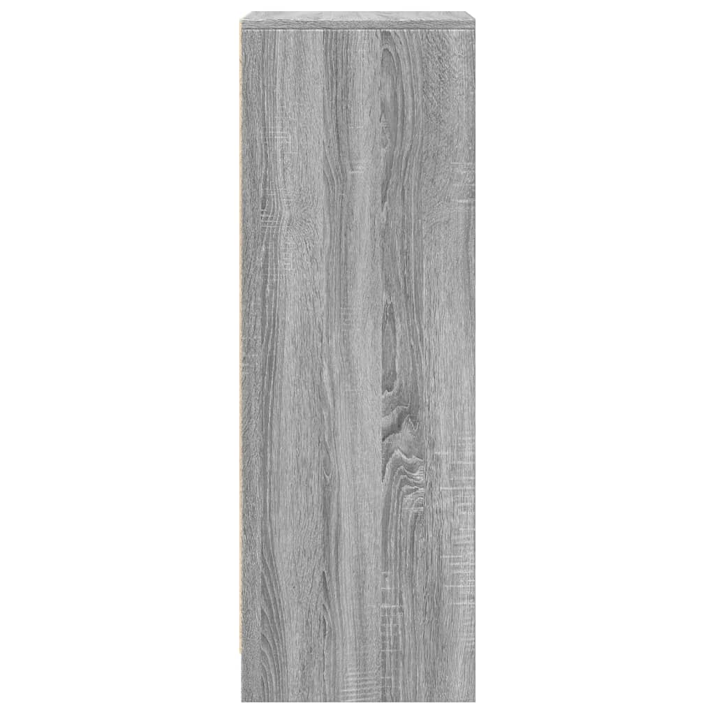 LED-Sideboard Grau Sonoma 42,5x34x100 cm Holzwerkstoff