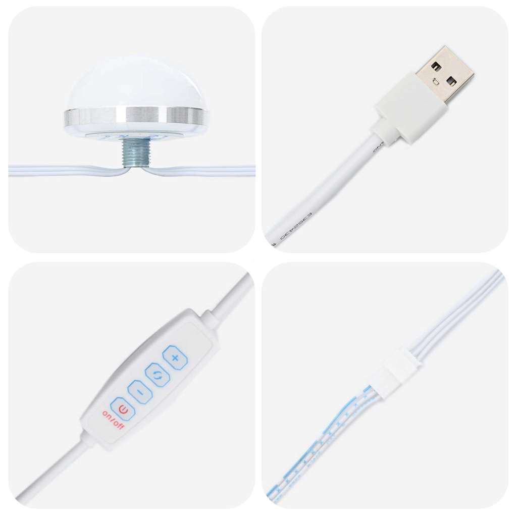 Kosmetikspiegel mit Spiegel Graues Sonoma 100 x 55 x 18 cm