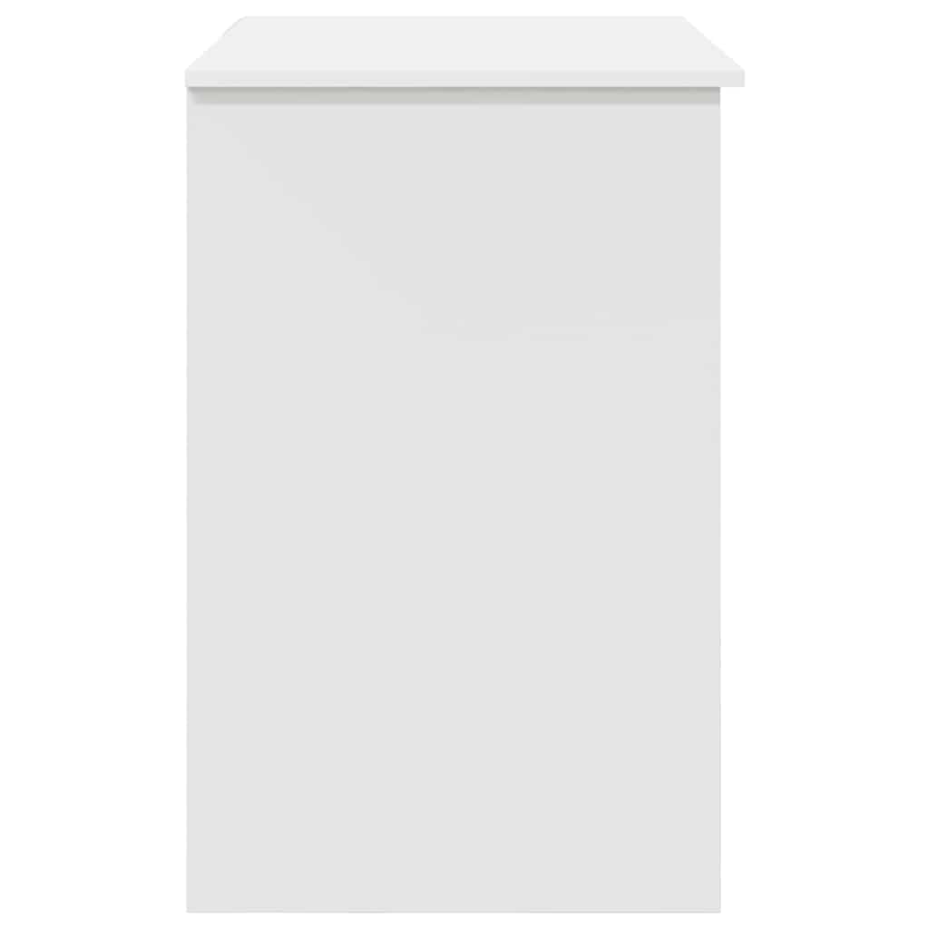 Schreibtisch mit Regal Weiß 90 x 49,5 x 75 cm Holzwerkstoff