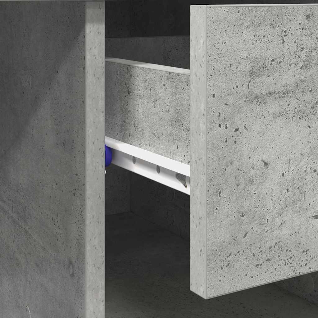 Schreibtisch Betongrau 90 x 49,5 x 75 cm Holzwerkstoff