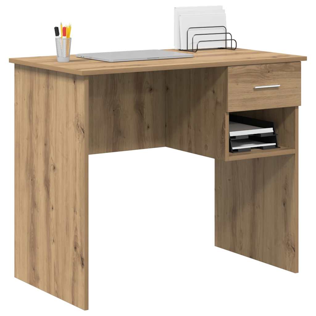 Schreibtisch Artisan-Eiche 90 x 49,5 x 75 cm Holzwerkstoff