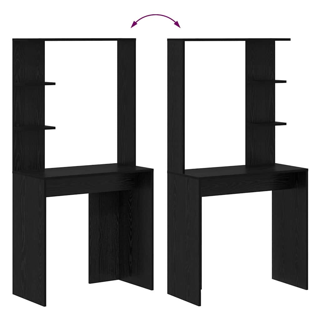 Schreibtisch Schwarze Eiche 78,5 x 37 x 154,5 cm Holzwerkstoff