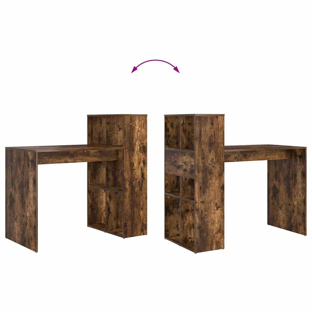 Tisch mit Regal Räuchereiche 108 x 55 x 103,5 cm Holzwerkstoff