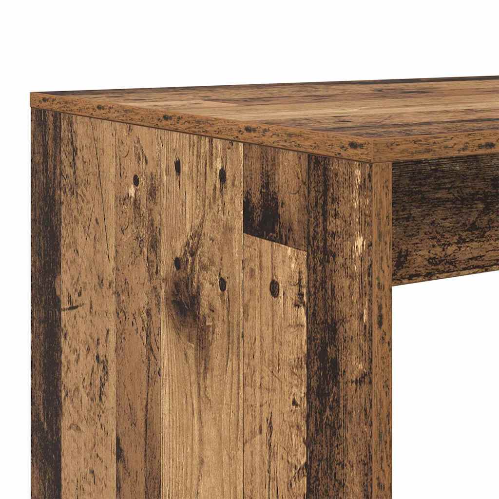 Tisch mit Regal Altholz 108 x 55 x 103,5 cm Holzwerkstoff
