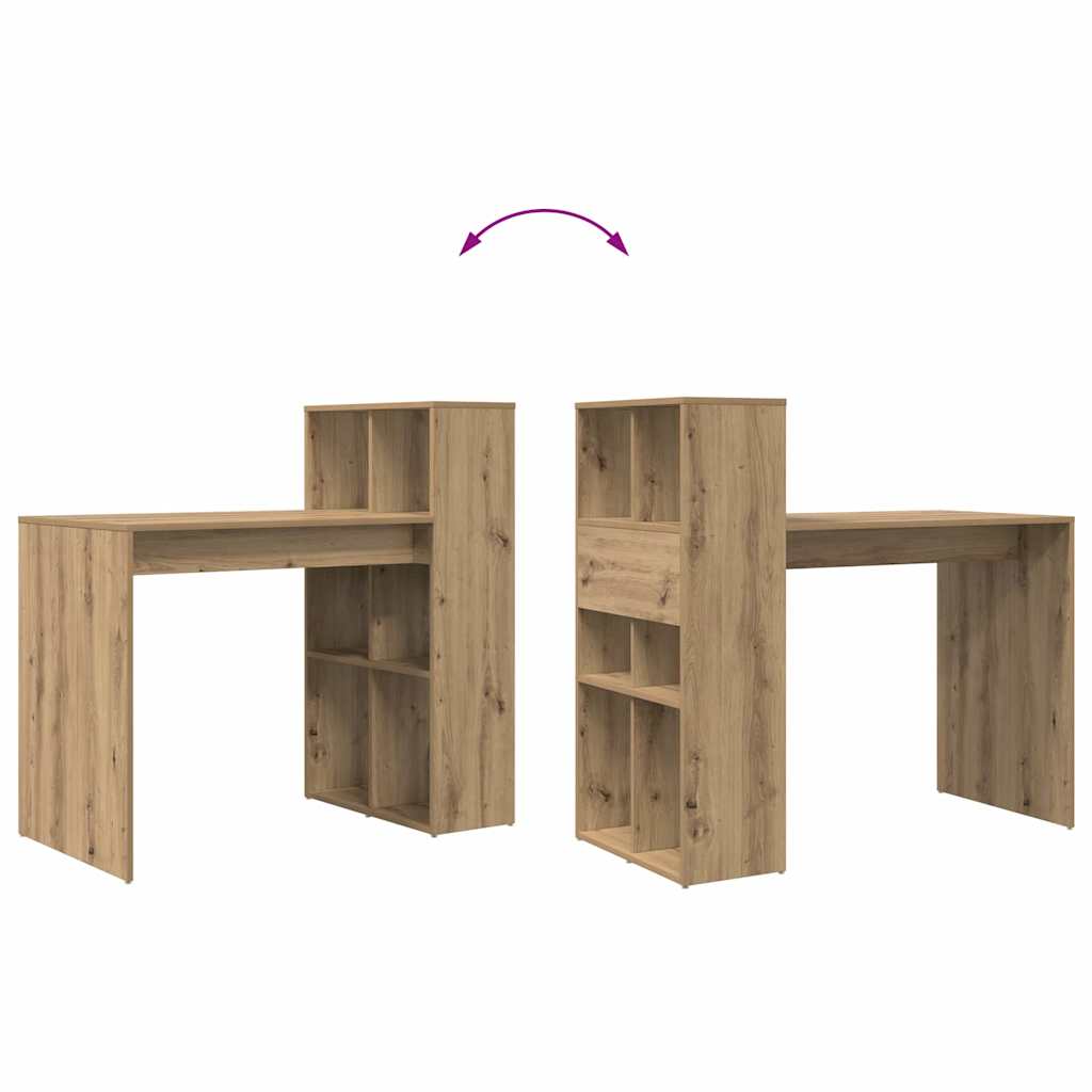 Tisch mit Regal Artisan Eiche 108 x 55 x 103,5 cm Holzwerkstoff
