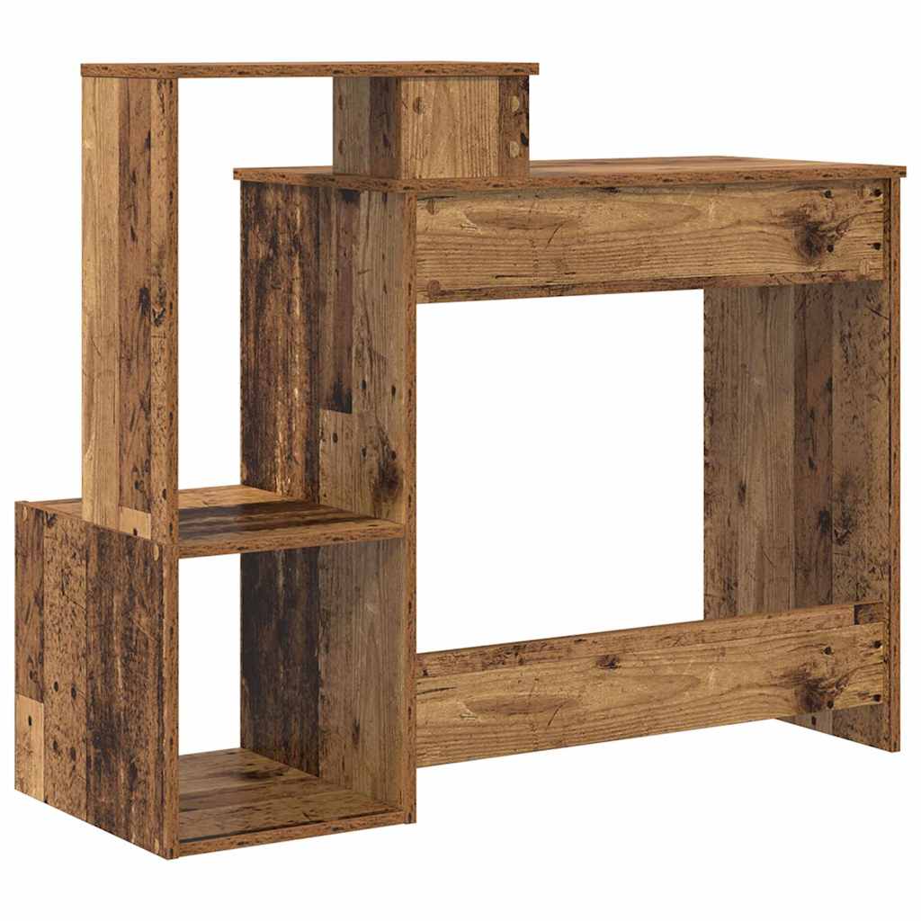 Tisch mit Regal Altholz 106 x 40 x 88,5 cm Holzwerkstoff