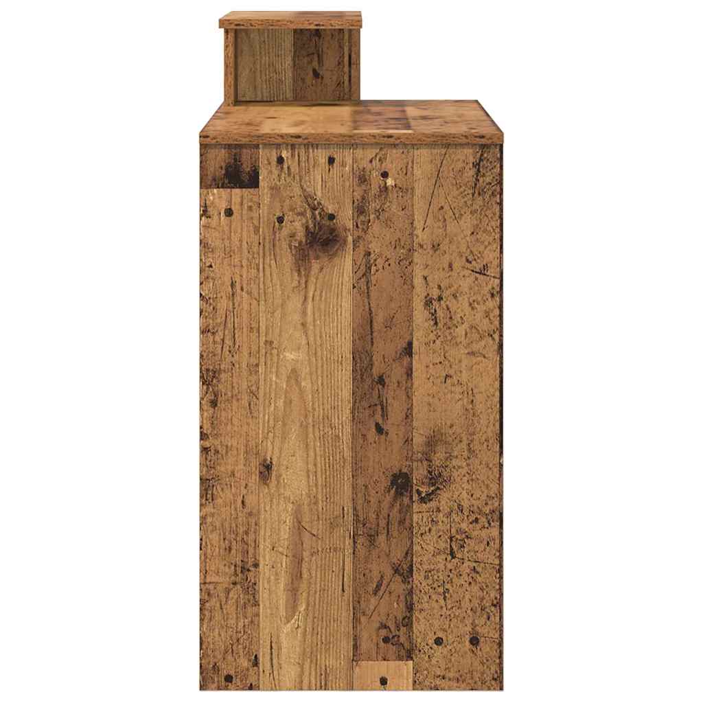 Tisch mit Regal Altholz 106 x 40 x 88,5 cm Holzwerkstoff