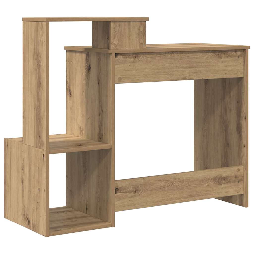 Tisch mit Regal Artisan-Eiche 106 x 40 x 88,5 cm Holzwerkstoff