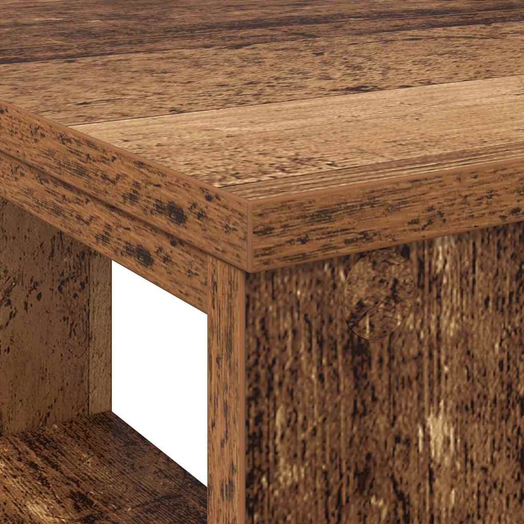 Schreibtisch mit Regal Altholz 90 x 50 x 75 cm Holzwerkstoff
