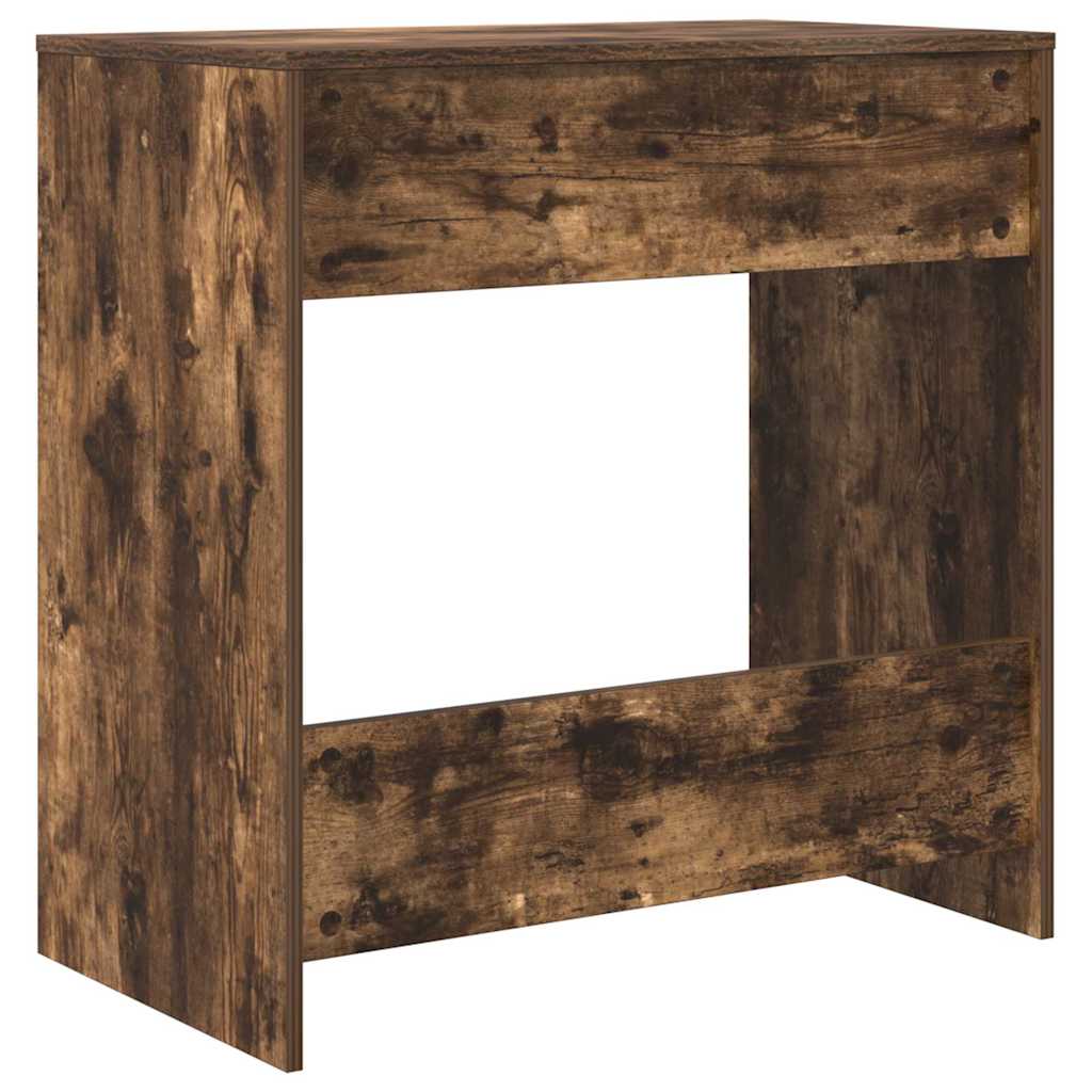 Tisch mit Regal Räuchereiche 77,5 x 43 x 79 cm Holzwerkstoff