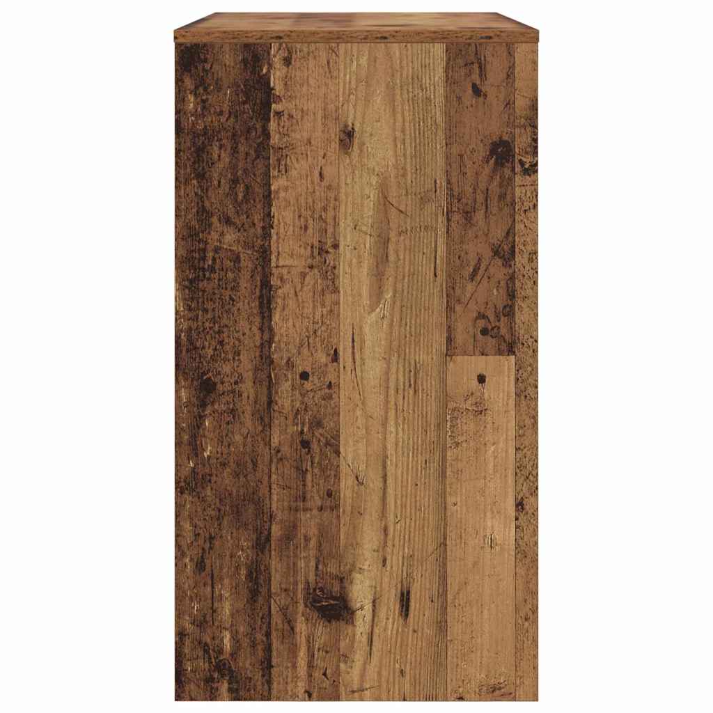 Tisch mit Regal Altholz 77,5 x 43 x 79 cm Holzwerkstoff