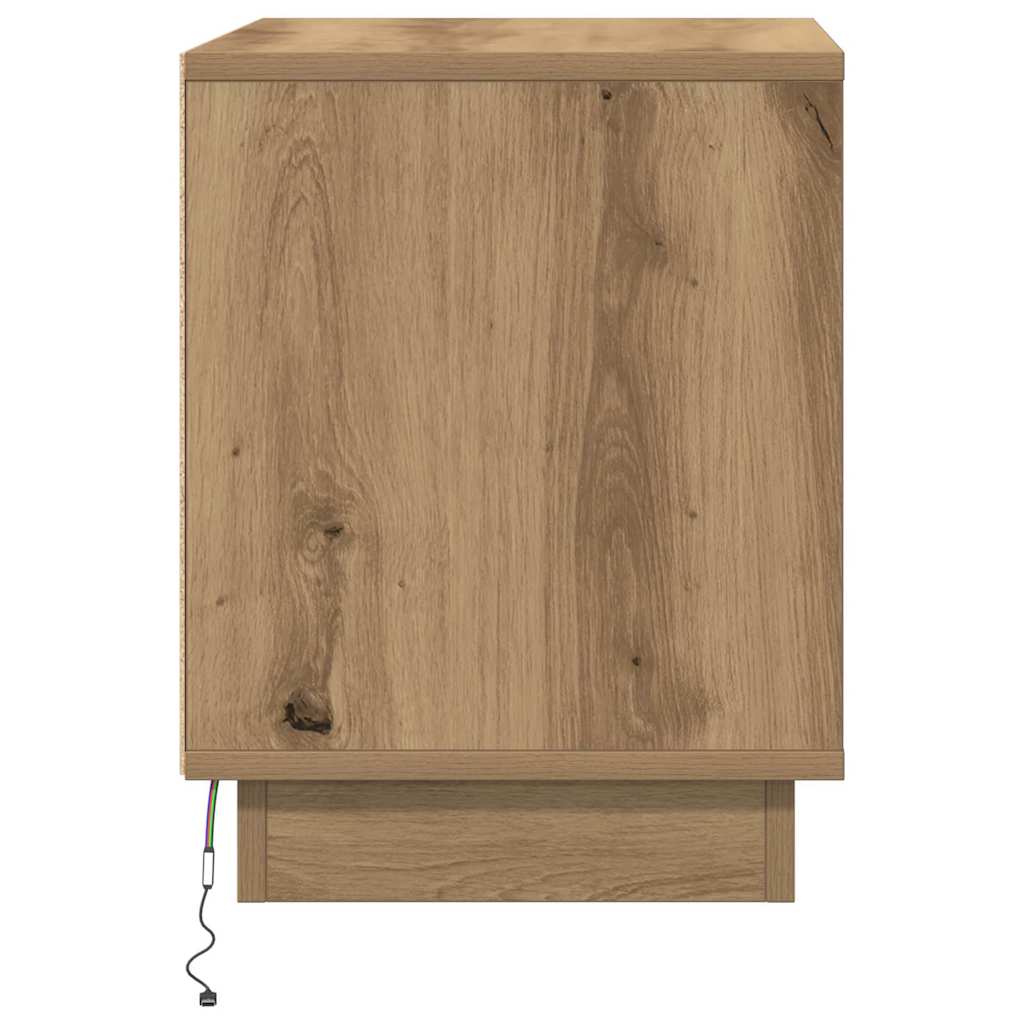 Nachttisch mit Artisan Eiche 44 x 34.5 x 45 cm Holzwerkstoff