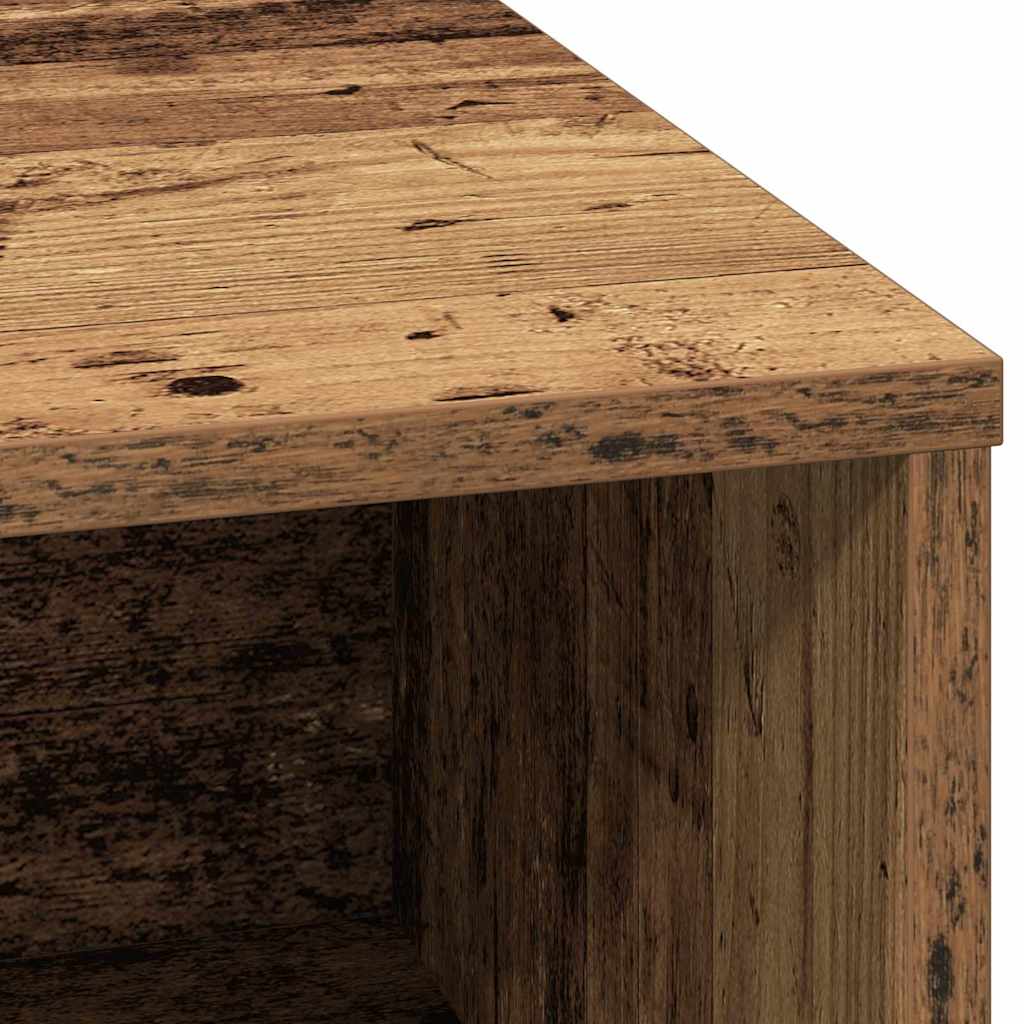 Sideboard mit LED Altholz 71 x 34,5 x 75 cm Holzwerkstoff