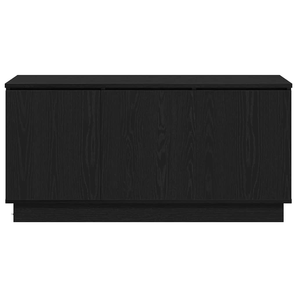 TV-Schrank mit LED Schwarz Eichen-Optik 100 x 38 x 49 cm