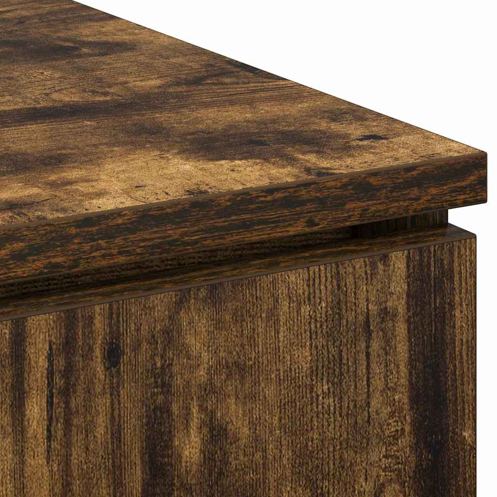 TV-Schrank mit LED Räuchereiche 100 x 38 x 49 cm Holzwerkstoff