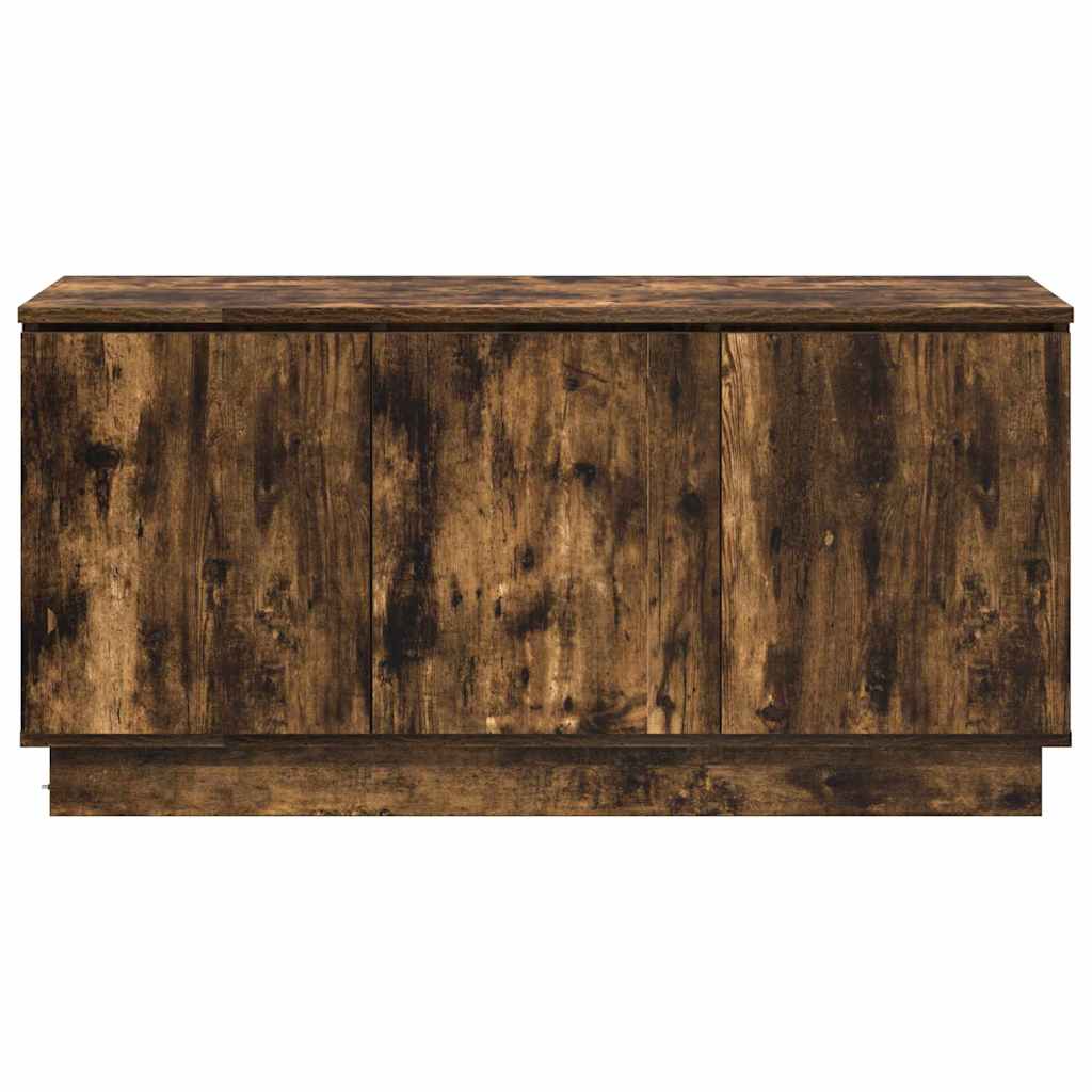 TV-Schrank mit LED Räuchereiche 100 x 38 x 49 cm Holzwerkstoff