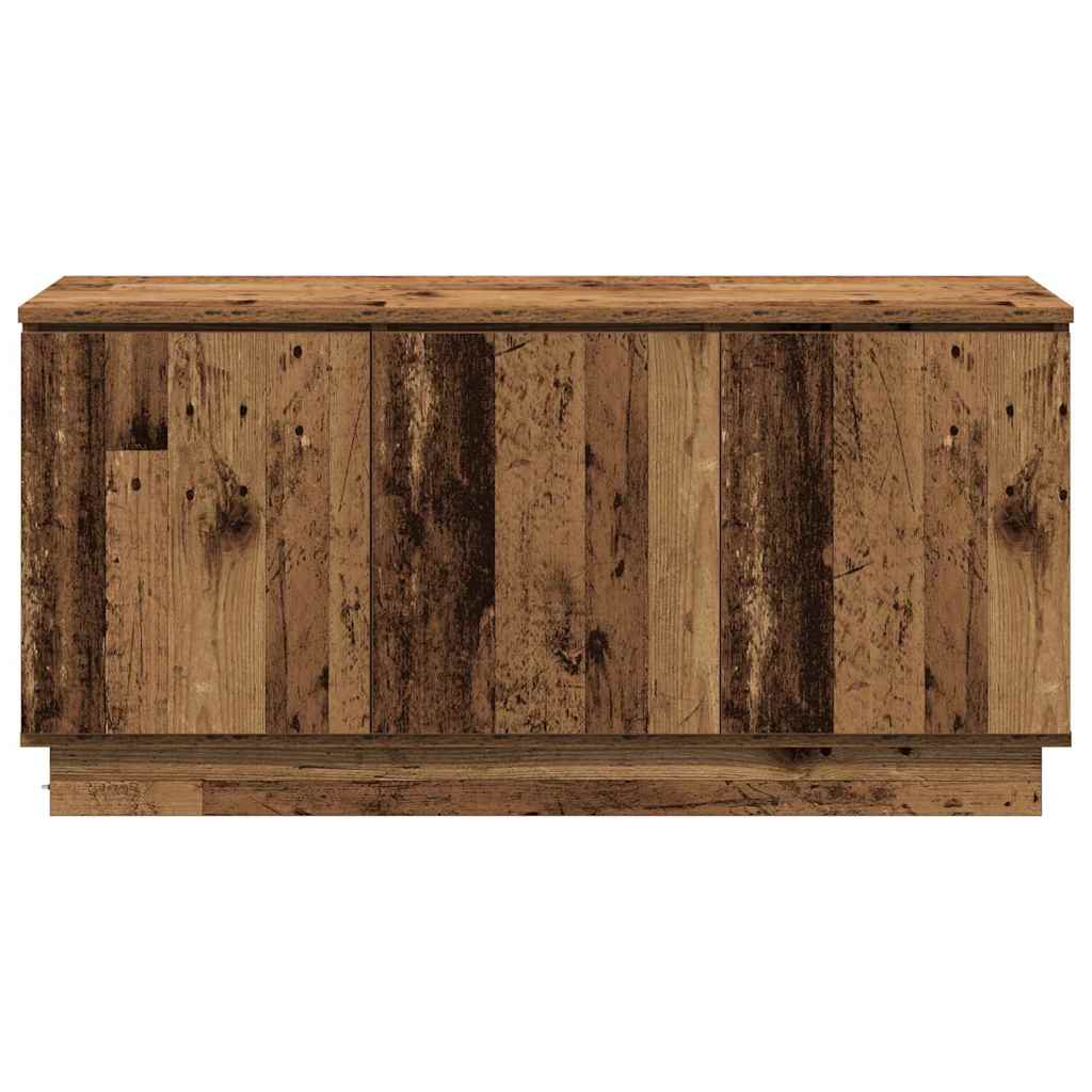 TV-Schrank mit LED Altholz 100 x 38 x 49 cm Holzwerkstoff