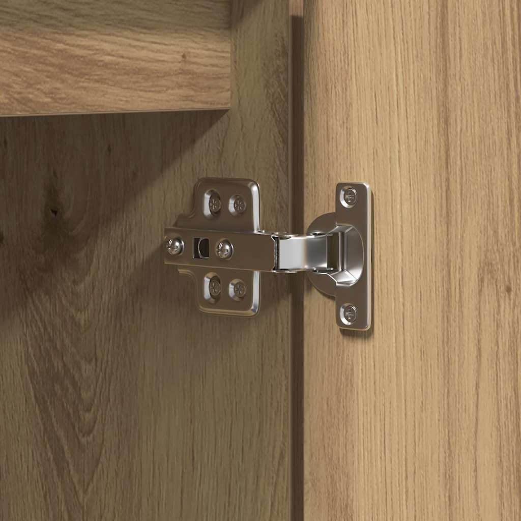 TV-Schrank mit LED Artisan-Eiche 100 x 38 x 49 cm Holzwerkstoff