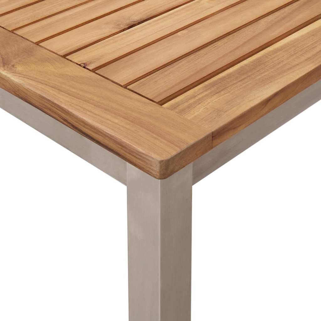 Esstisch für draußen Braun 150 x 90 x 75 cm Teak-Massivholz