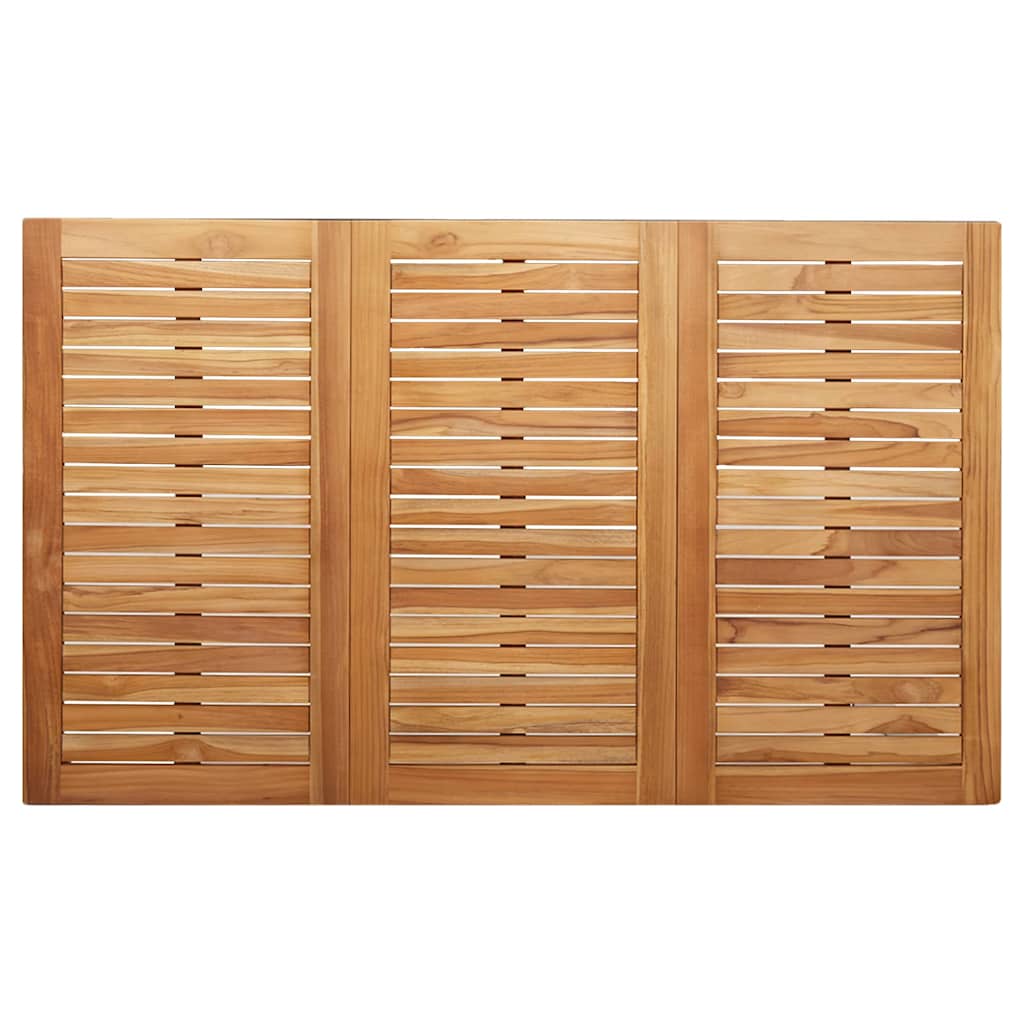 Esstisch für draußen Braun 150 x 90 x 75 cm Teak-Massivholz