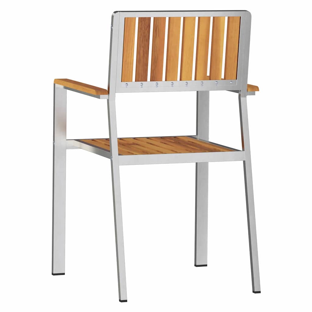 Gartenstuhl 4 pcs Braun 56 x 54,5 x 87cm Massivholz Akazie