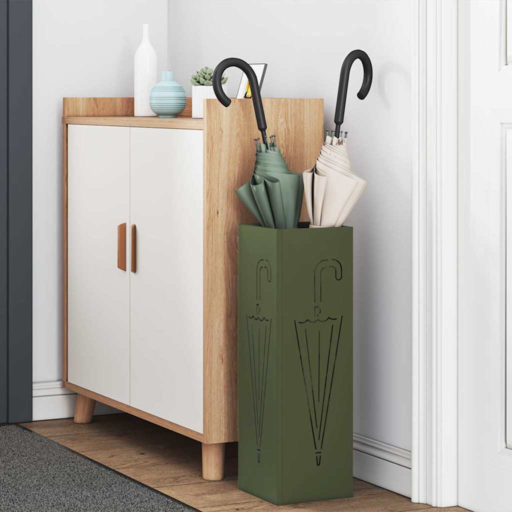 Sonnenschirmhalter Oliv 15,5 x 15,5 x 49 cm Metall