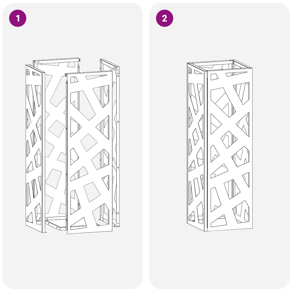 Sonnenschirmhalter Senf 15,5 x 15,5 x 49 cm Metall