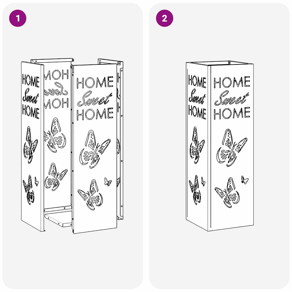 Sonnenschirmhalter Weiß 15,5 x 15,5 x 49 cm Metall