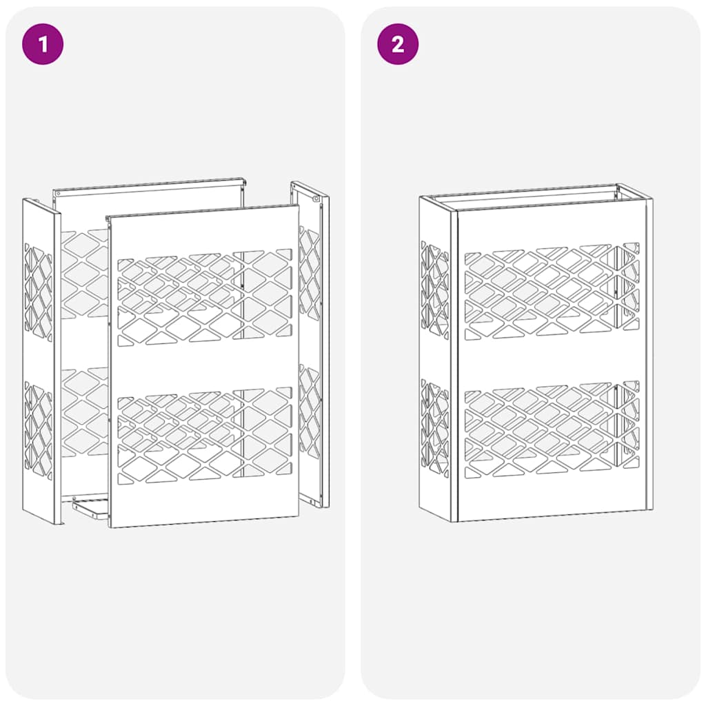 Sonnenschirmhalter mit Speicher Olivgrün 28 x 12 x 41 cm Stahl