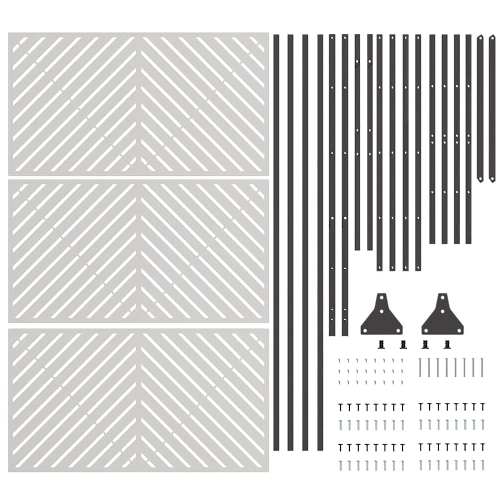 Sichtschutz Grau Stahl