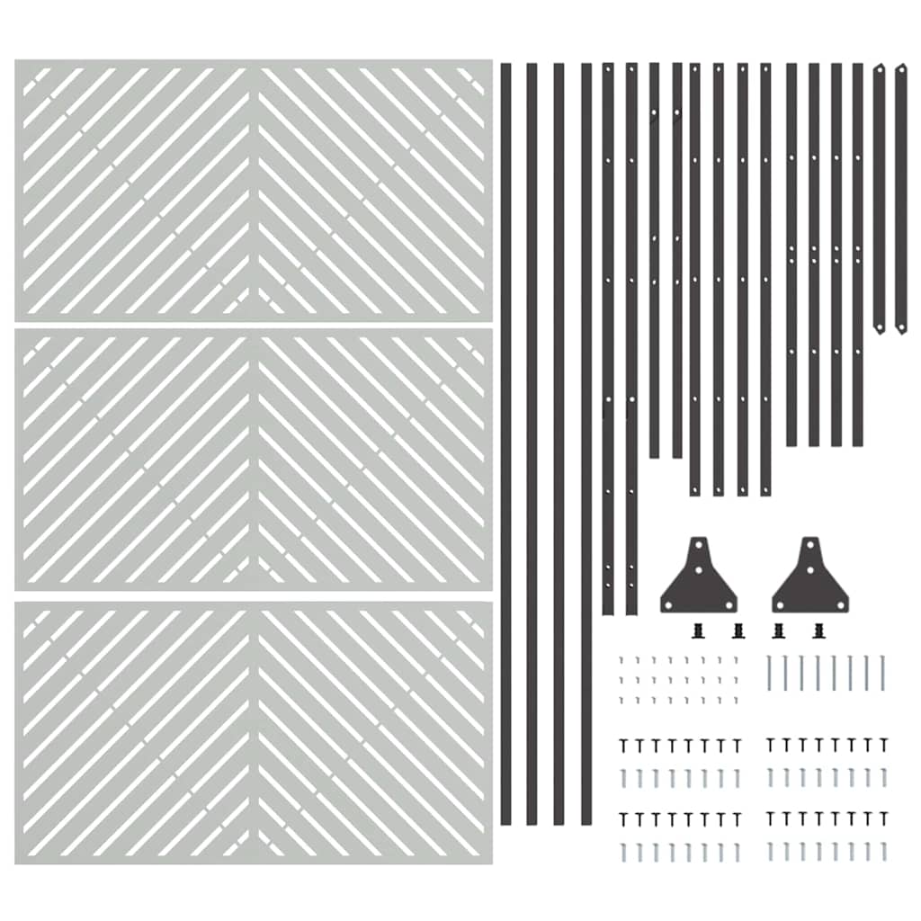 Sichtschutz Grau Stahl