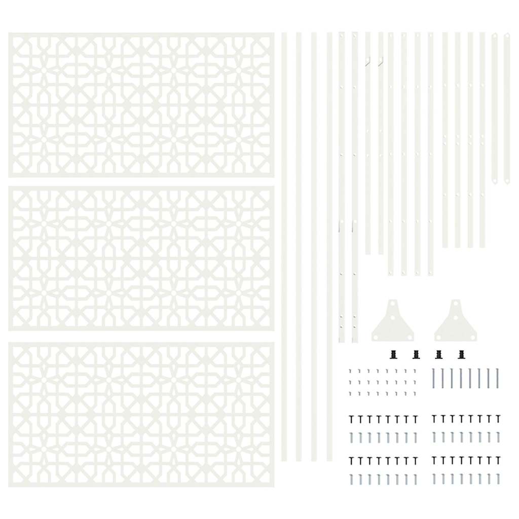 Sichtschutz Weiß Stahl