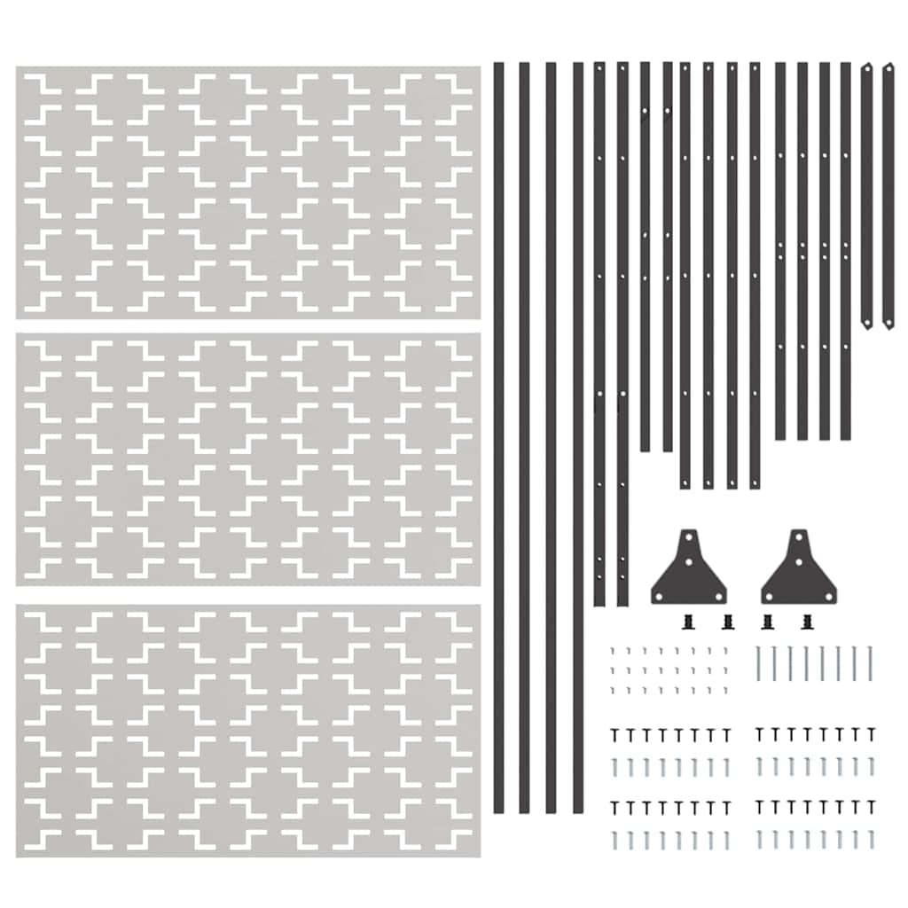 Sichtschutz Grau Stahl