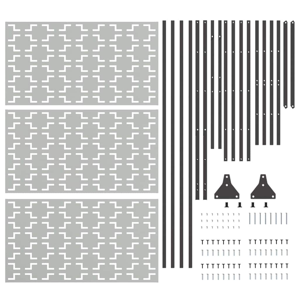 Sichtschutz Grau Stahl