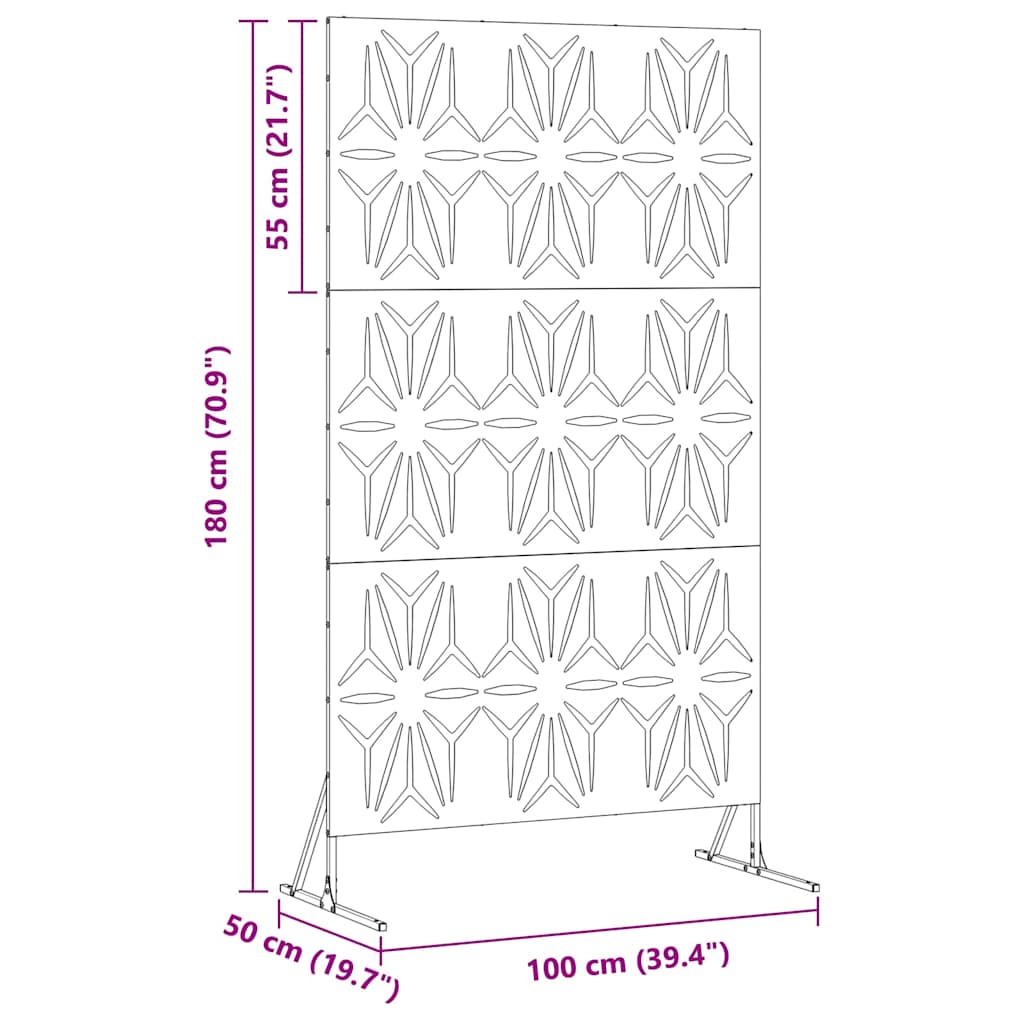 Sichtschutz Grau Stahl